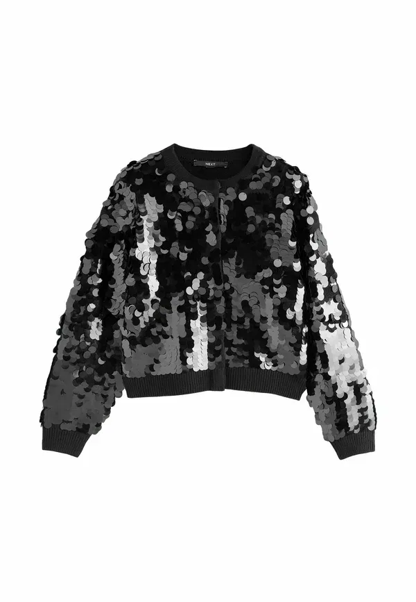 Кардиган Regular fit с пайетками Next, черный