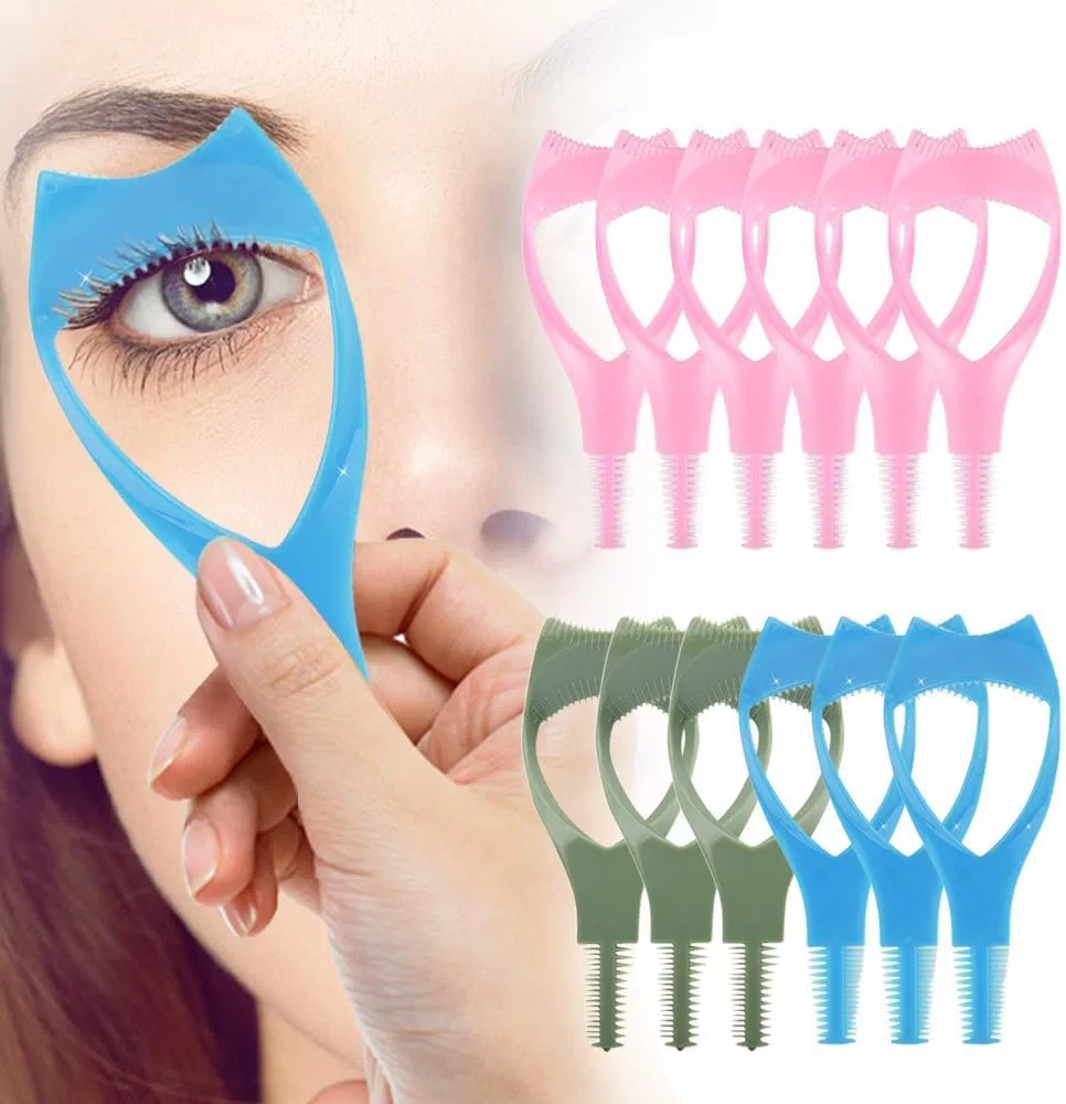 Инструмент для макияжа ресниц 3 в 1, 3 шт., синий Povvfrty, 3*Blue+3*Green+6*Pink