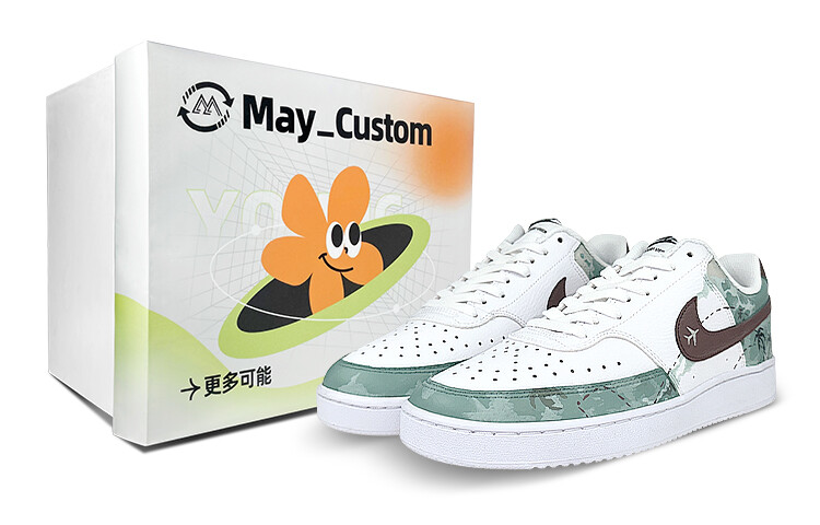 

Мужские кроссовки для скейтбординга Nike Court Vision 1, зеленый/белый (дубль)