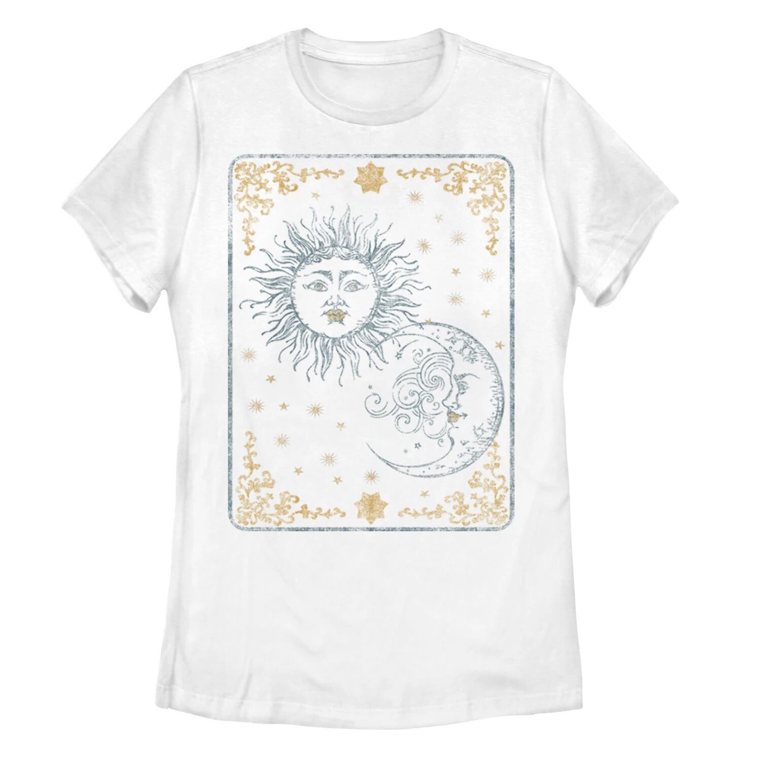 

Детская футболка с рисунком Sun Moon Tarot Galactic, белый