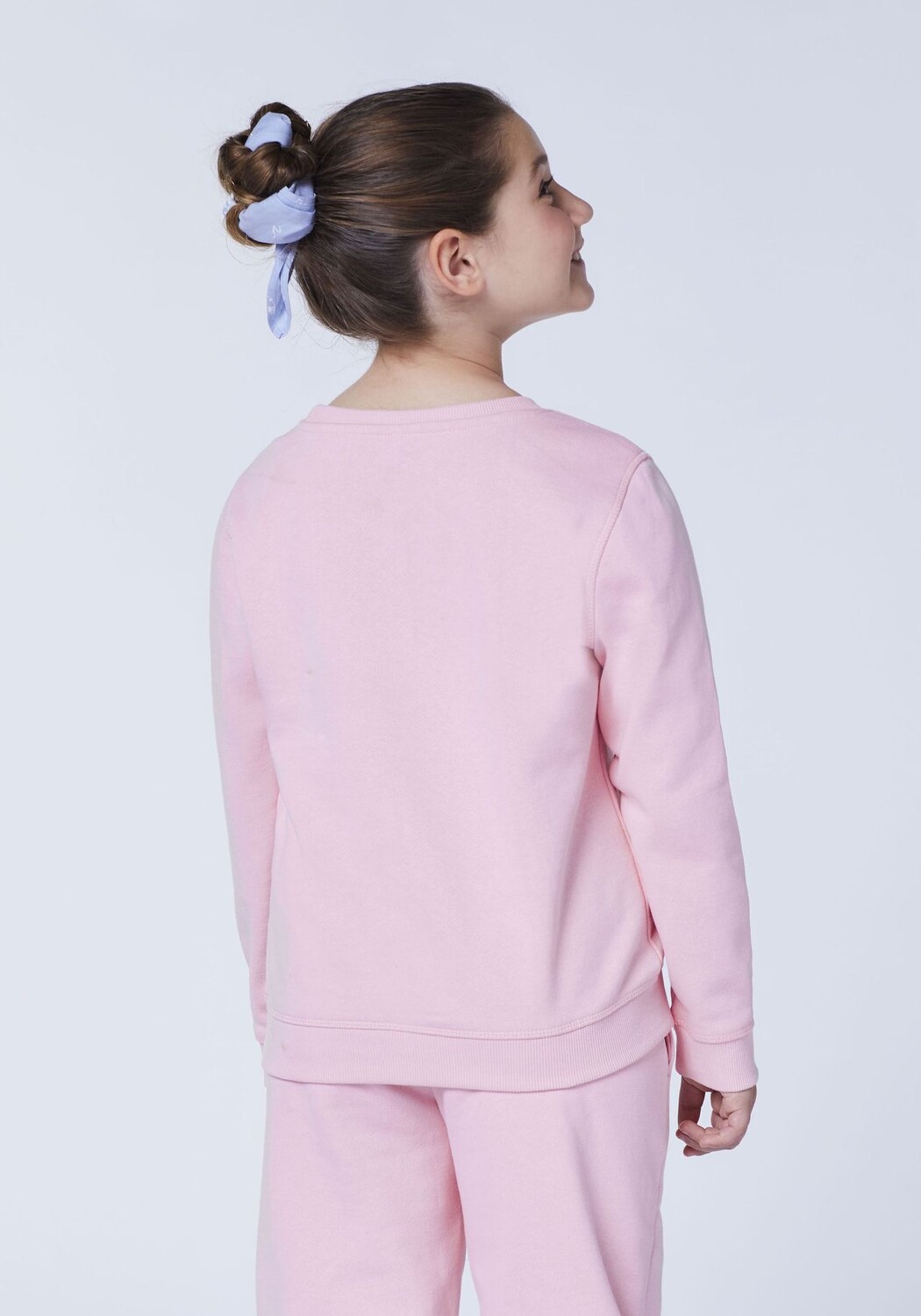 Свитер с блестящим принтом этикеток POLO SYLT, цвет Pink Lady — фото 4