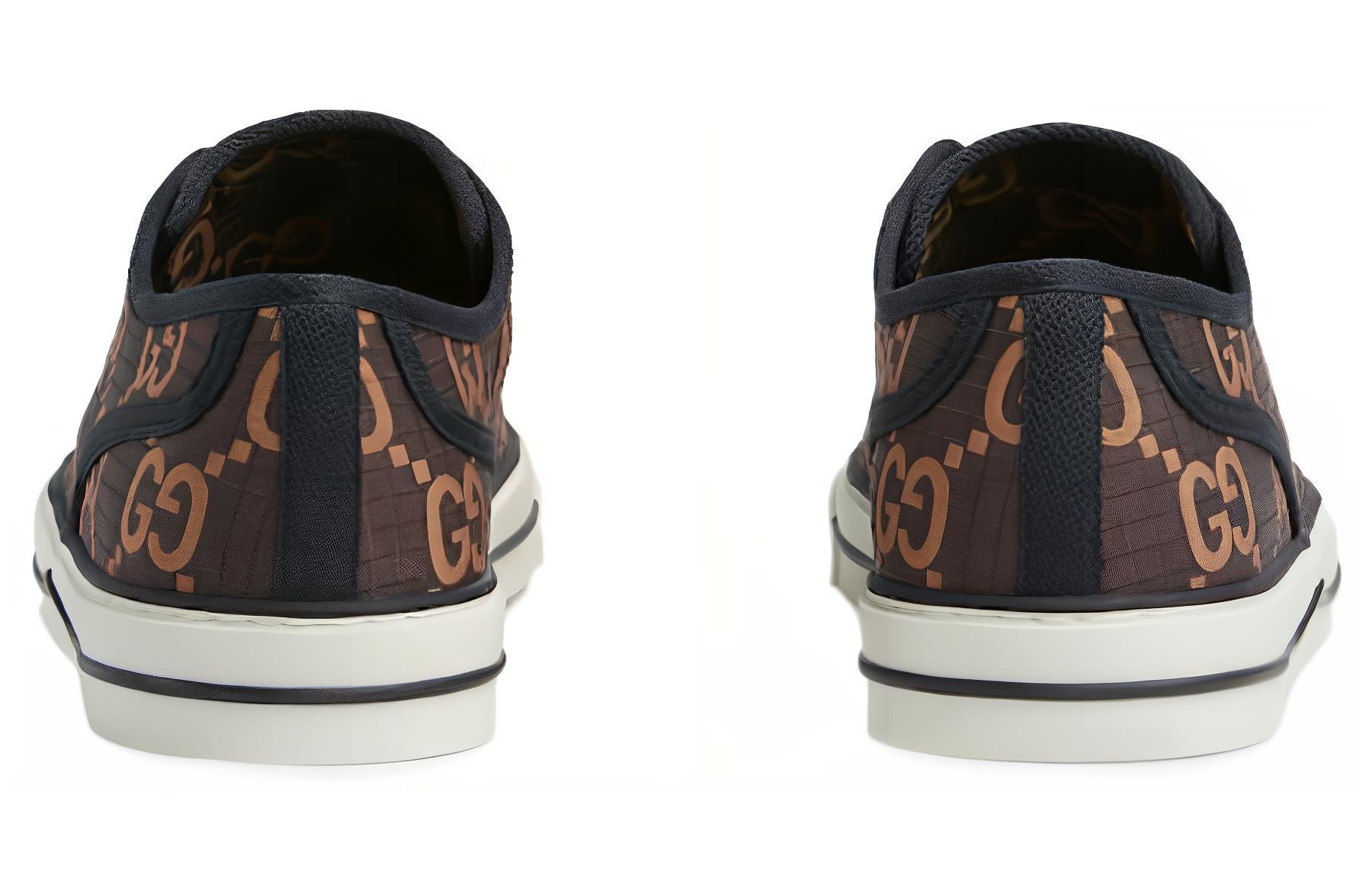 Футболка Gucci 1977 Low 'GG Monogram Ebony Beige' Коричневая — фото 3
