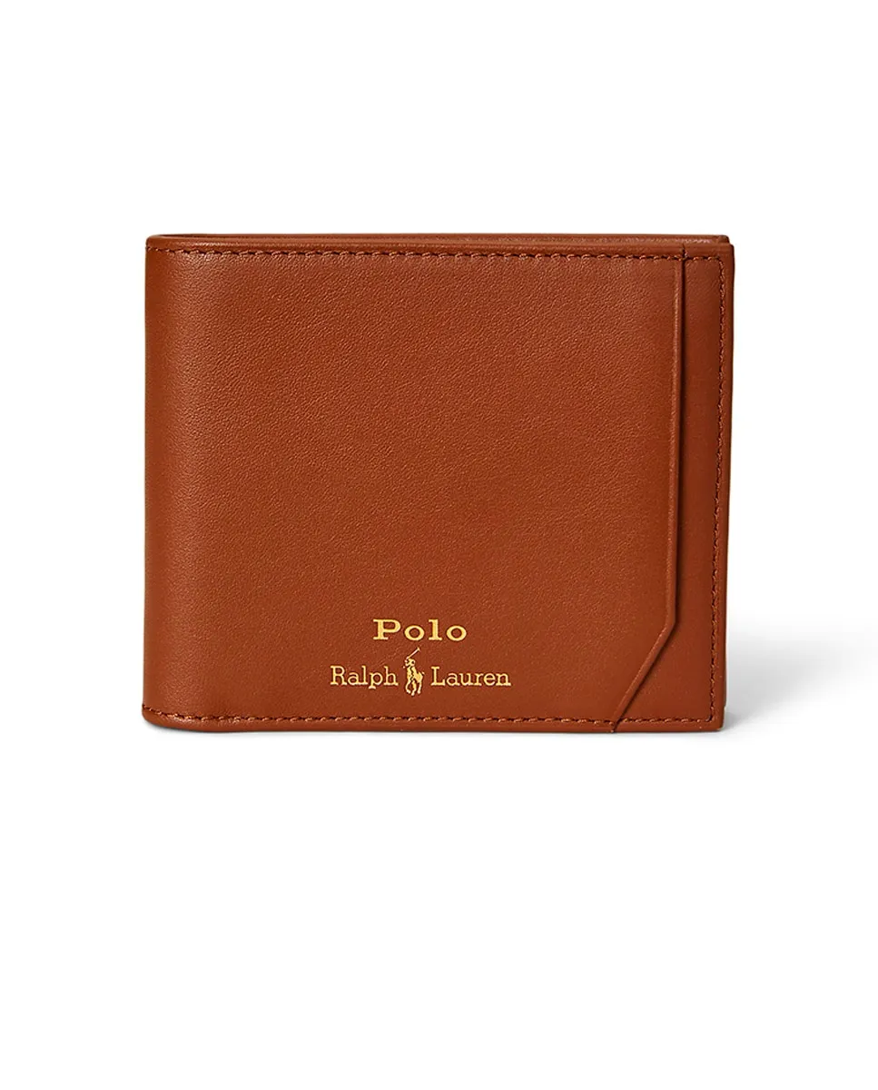 

Мужской кожаный кошелек Polo Ralph Lauren, коричневый