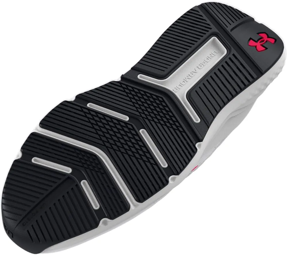 Мужские кроссовки для кросс-тренинга Under Armour Charged Commit Trainer 4 4e, белый/серый/красный — фото 4