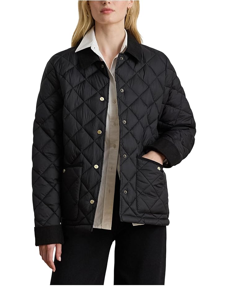 

Женское пальто Lauren Ralph Lauren Soft Puffer Diamond Quilted Poly, Black