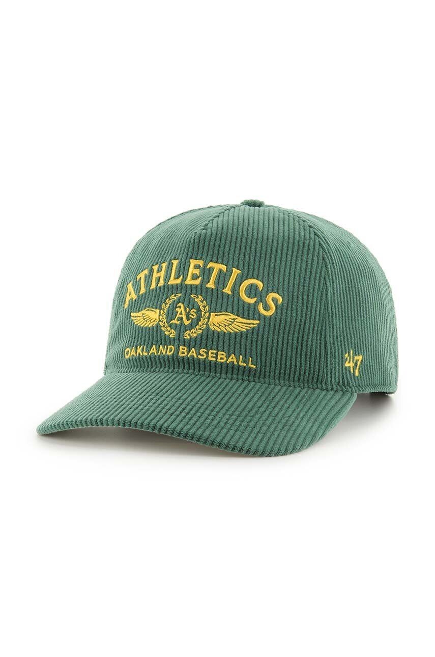 

Вельветовая фуражка 47 бренда MLB Oakland Athletics 47 Brand, зеленый