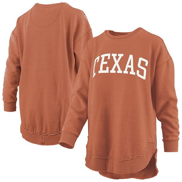 

Женский пончо texas orange texas longhorns melange vintage из флиса с длинным рукавом Pressbox