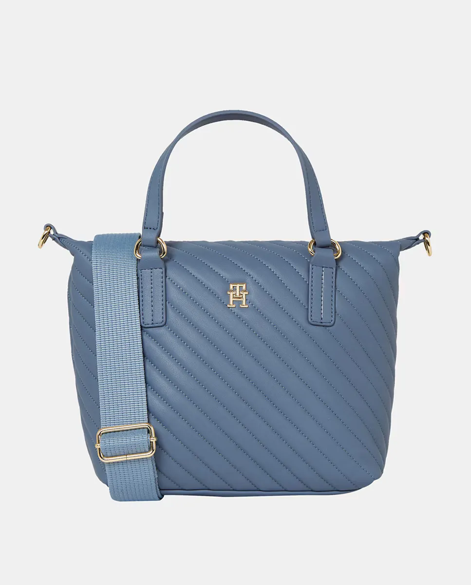 

Миниатюрная сумка-тоут со стеганым дизайном Tommy Hilfiger, синий
