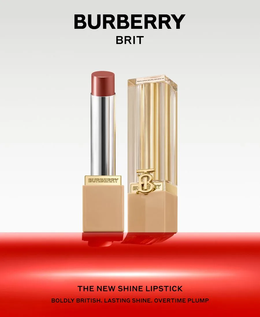 Помада Brit Shine, 0,10 унции Burberry, 97 Oxblood — фото 4