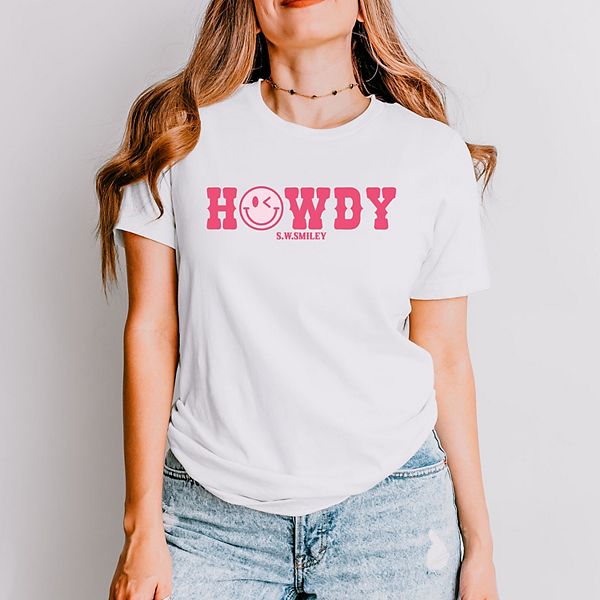 

Футболка с коротким рукавом SWSmiley howdy smiley face Simply Sage Market, White, Белый, Футболка с коротким рукавом SWSmiley howdy smiley face Simply Sage Market, White