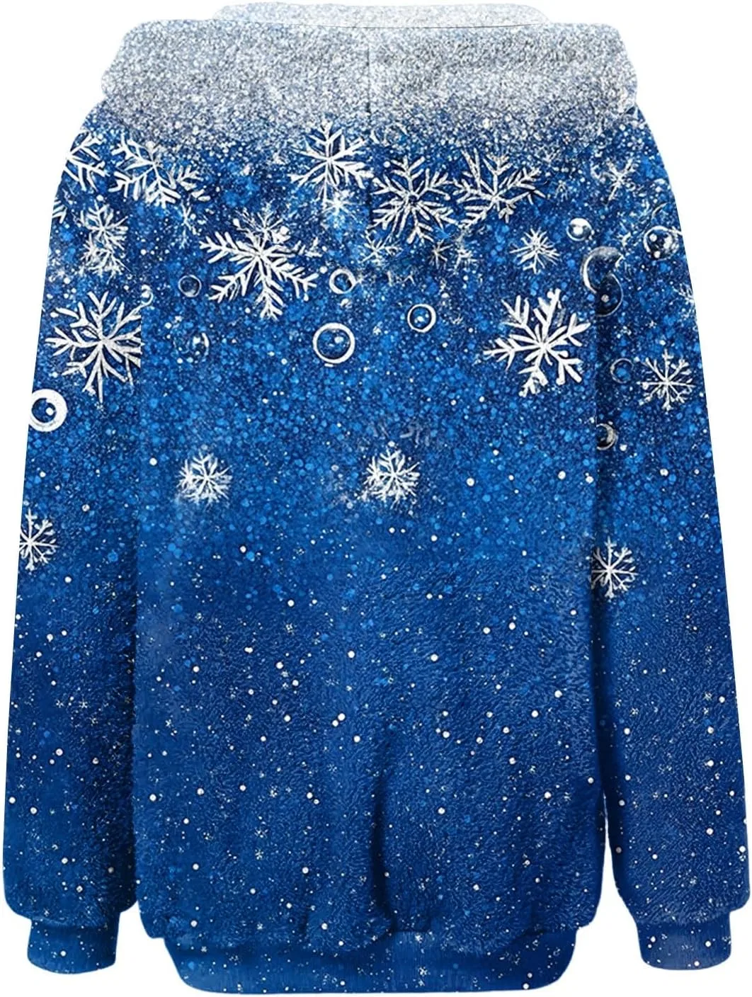 Женская флисовая кофта на молнии, бренд Generic, 1-royal Blue — фото 2