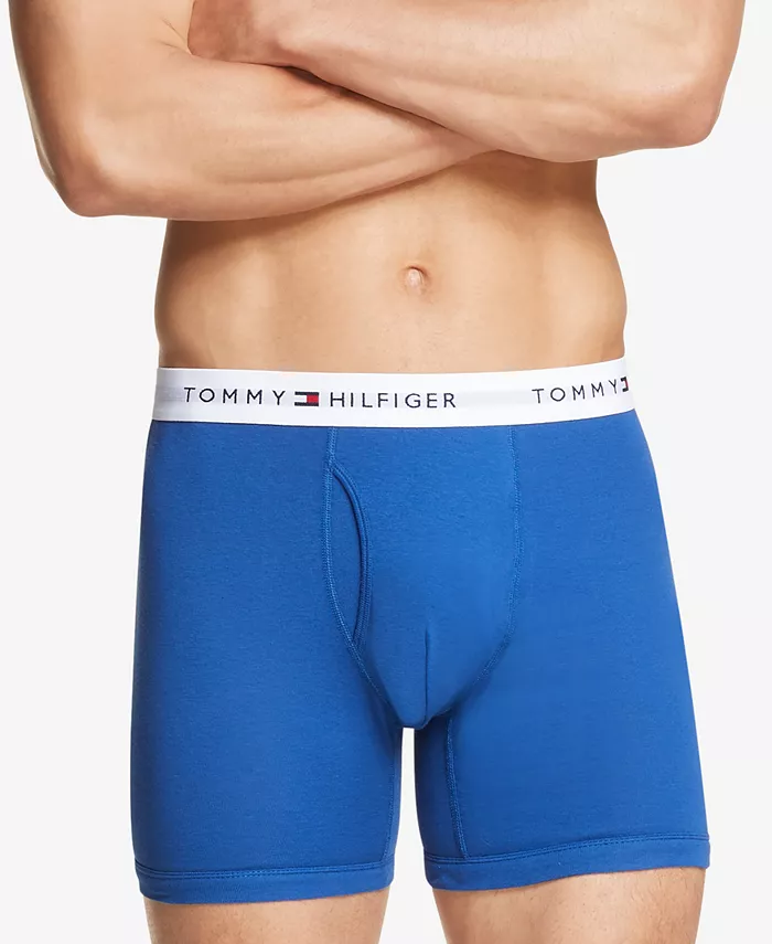 Мужские боксеры классические хлопковые 3 шт Tommy Hilfiger — фото 4