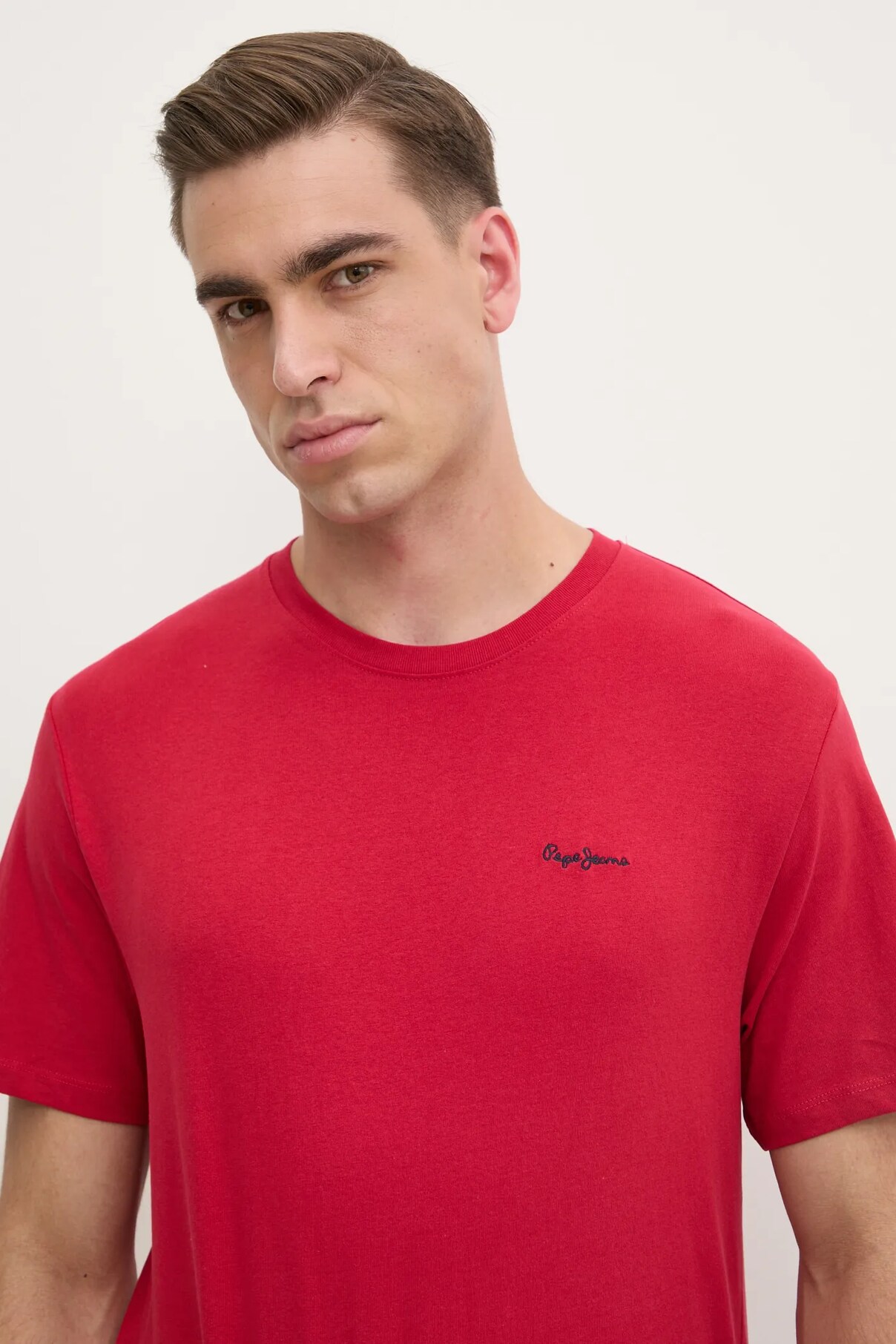 

Футболка из хлопка CONTRAST CONNOR Pepe Jeans, красный