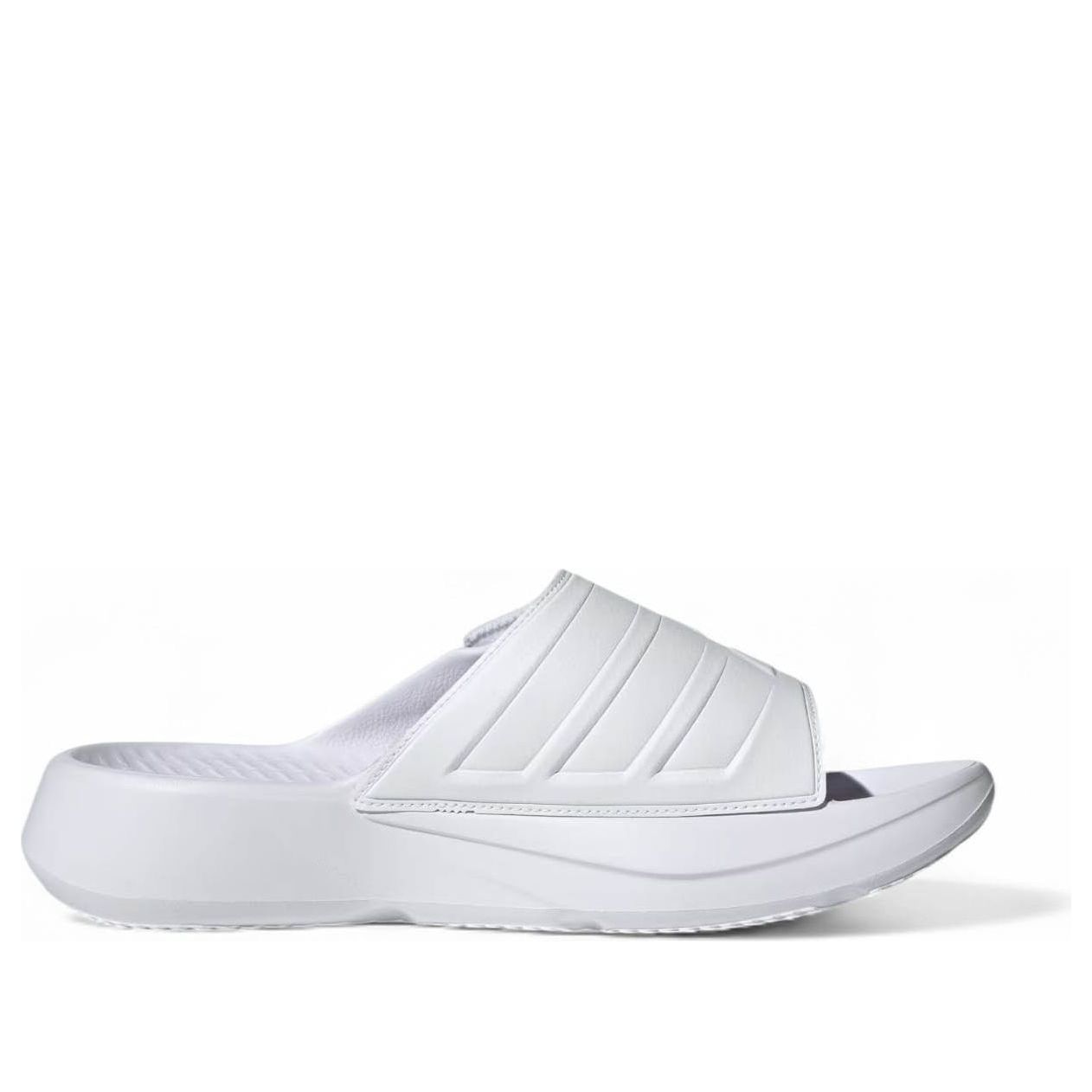 Шлепанцы Adidas Lightblaze 'White Black' — фото 2