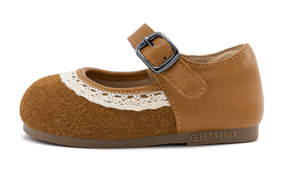 

Скользоустойчивые противоударные дышащие легкие амортизирующие низкие детские ботиночки для малышей EBMINI, коричневый