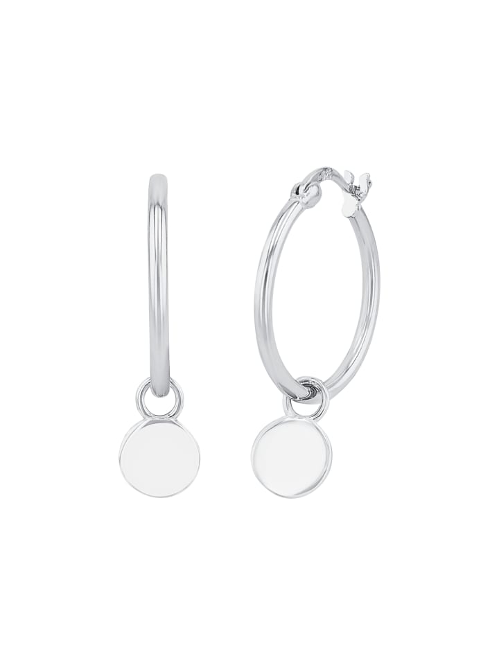 

Amor Серьги-кольца из серебра 925 пробы с родиевым покрытием