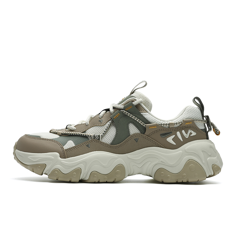 

FLUID 5 Кроссовки низкие повседневные мужские бело-серые FILA, White Asparagus/Limestone White