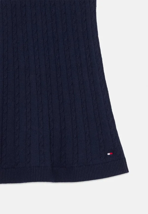 Мини-Юбка с блестящим поясом и косами. Tommy Hilfiger, Dark Night Navy — фото 3
