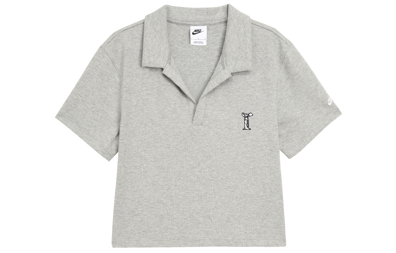 

Футболка женская тонированная темно-серая Nike