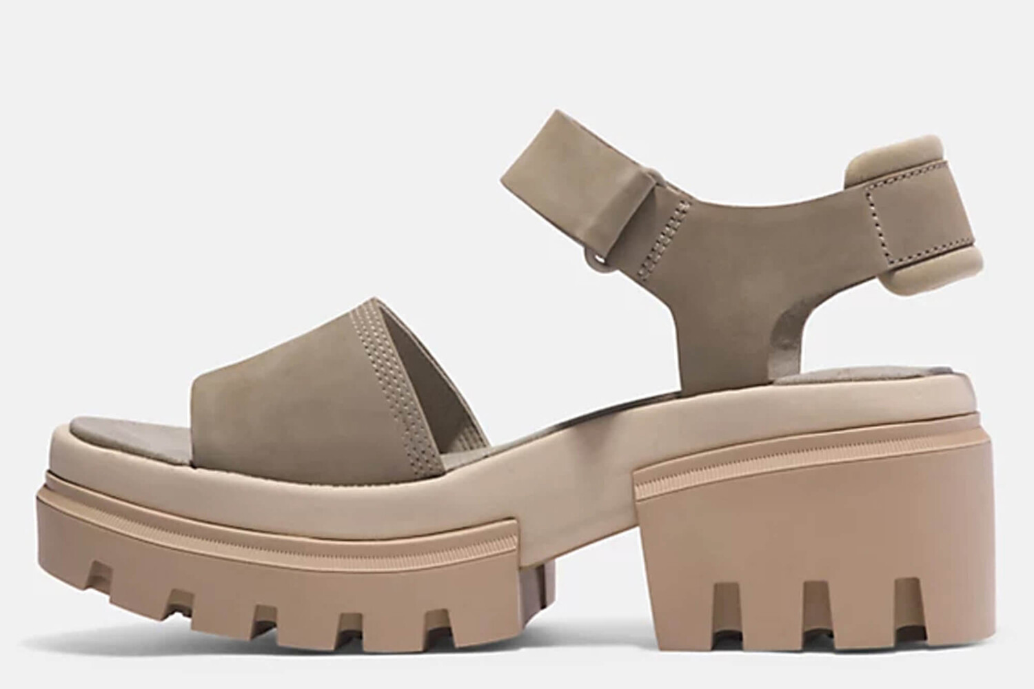 Босоножки на каблуке Everleigh с двумя ремешками Timberland, коричневый — фото 4