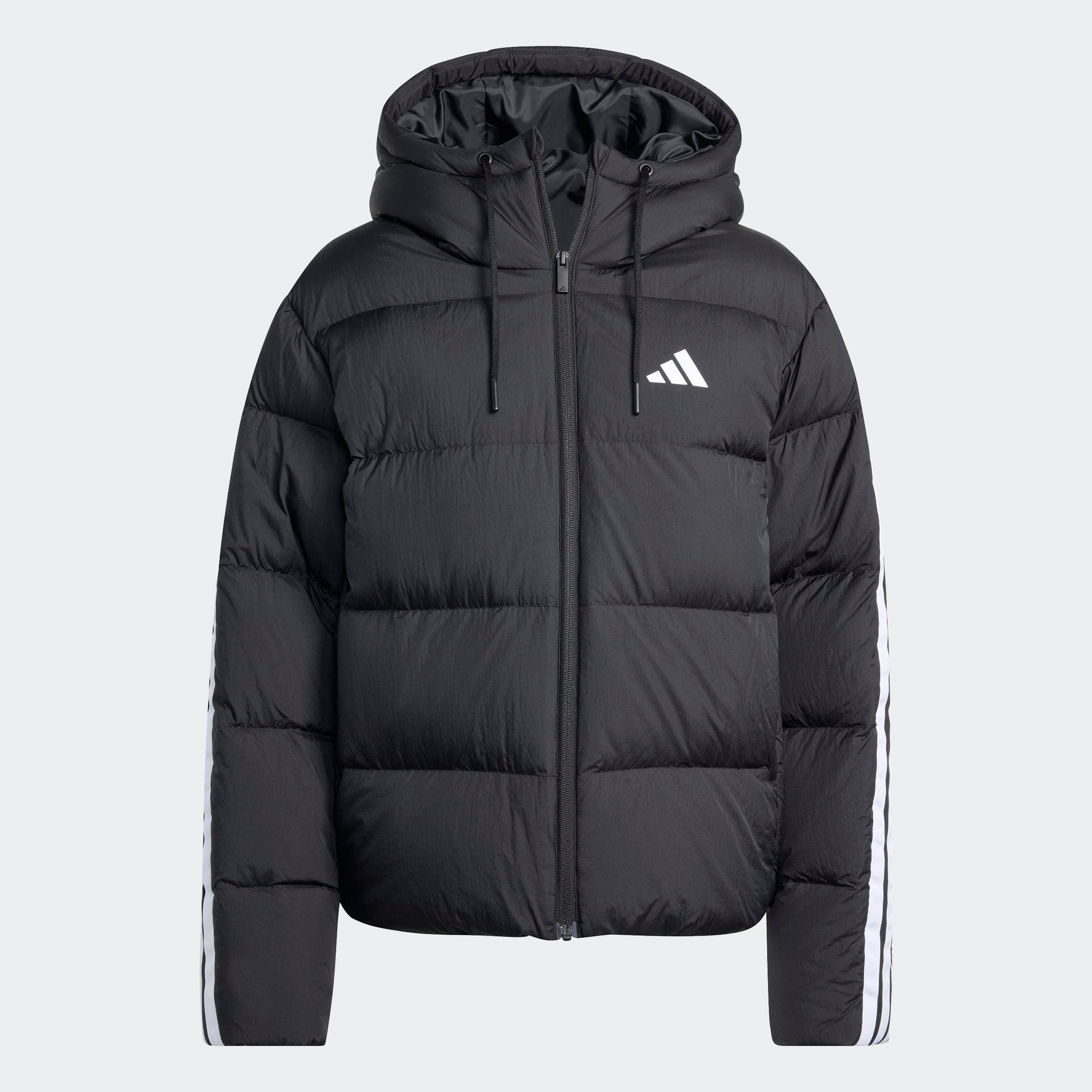 Adidas Sportswear Куртка Outdoor 'Ess' в черном цвете — фото 2