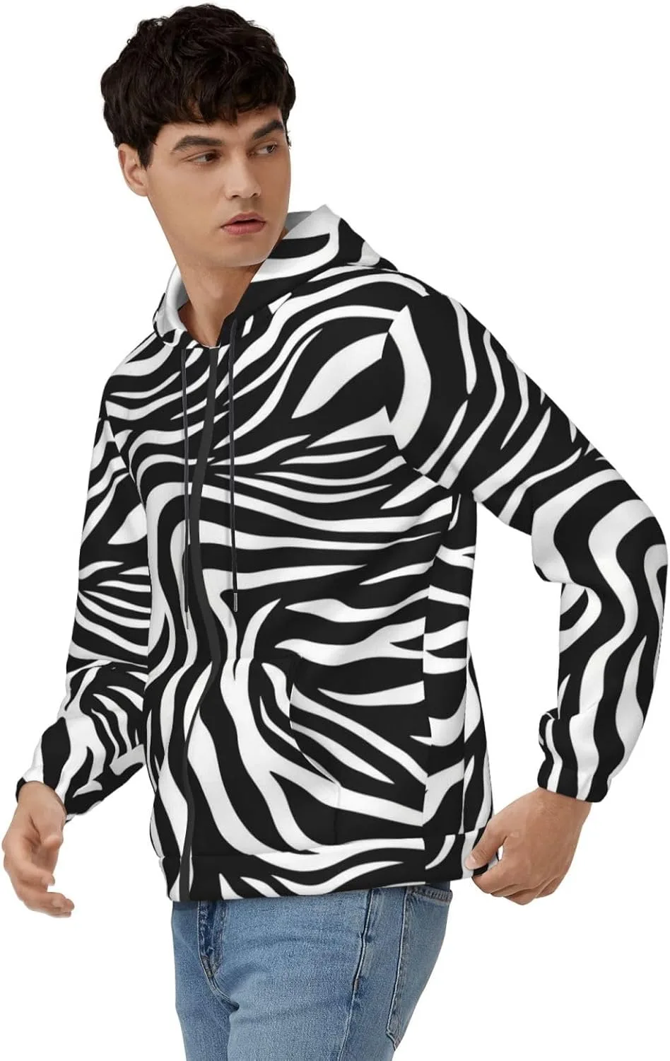 

Толстовка с капюшоном для мужчин Casual Full Zip Up KATVEESC