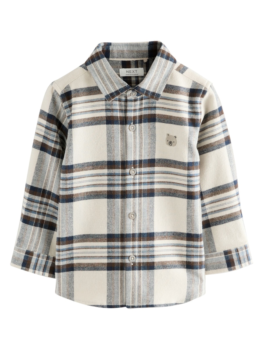 

Рубашка на пуговицах классического кроя Next, бежевый
