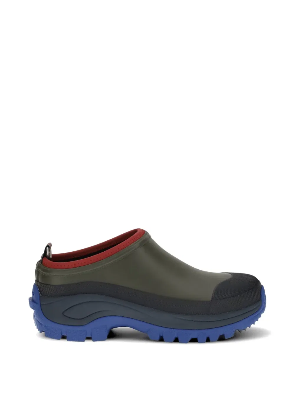 Шлепанцы с закругленным носком из коллаборации с Paul Smith Barbour, зеленый