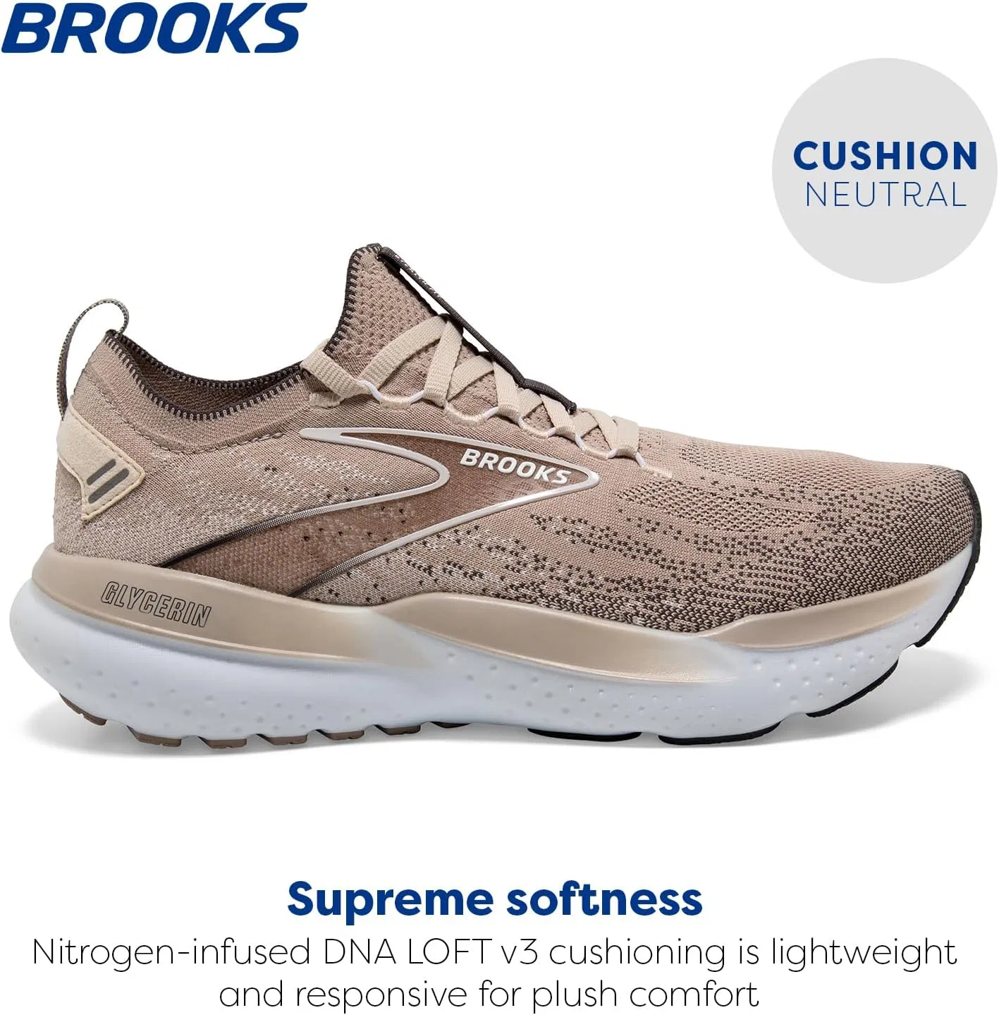 Мужские кроссовки Brooks Glycerin Stealthfit 21, Chateau Grey Forged Iron — фото 2