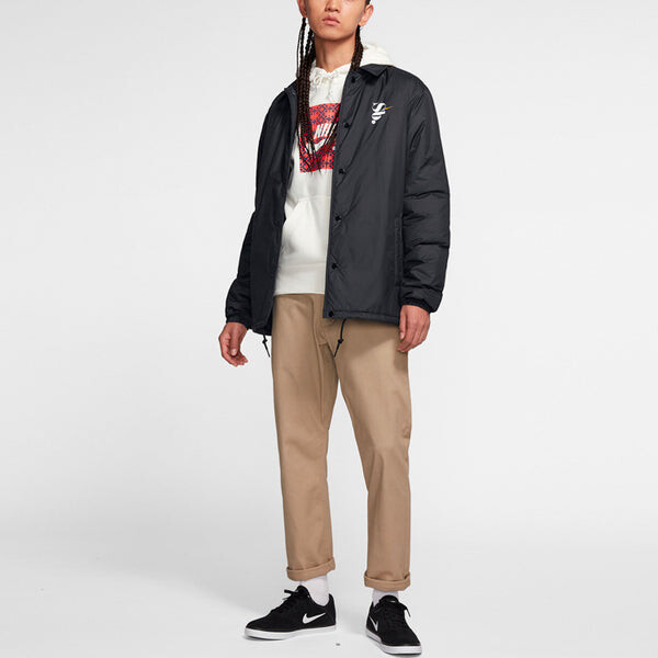 Куртка Nike SB Casual Sports Skateboard Stay Warm Jacket Black, черный — фото 3