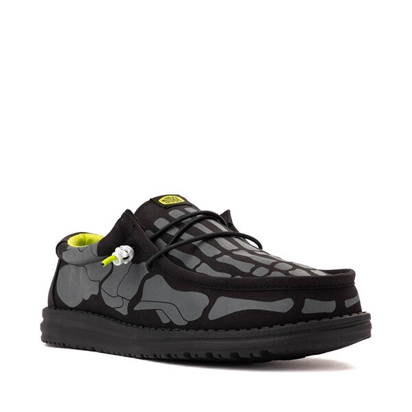 Слипоны Mens HEYDUDE Wally Glow Skeleton Feet Slip-On Casual Shoe, черный — фото 4