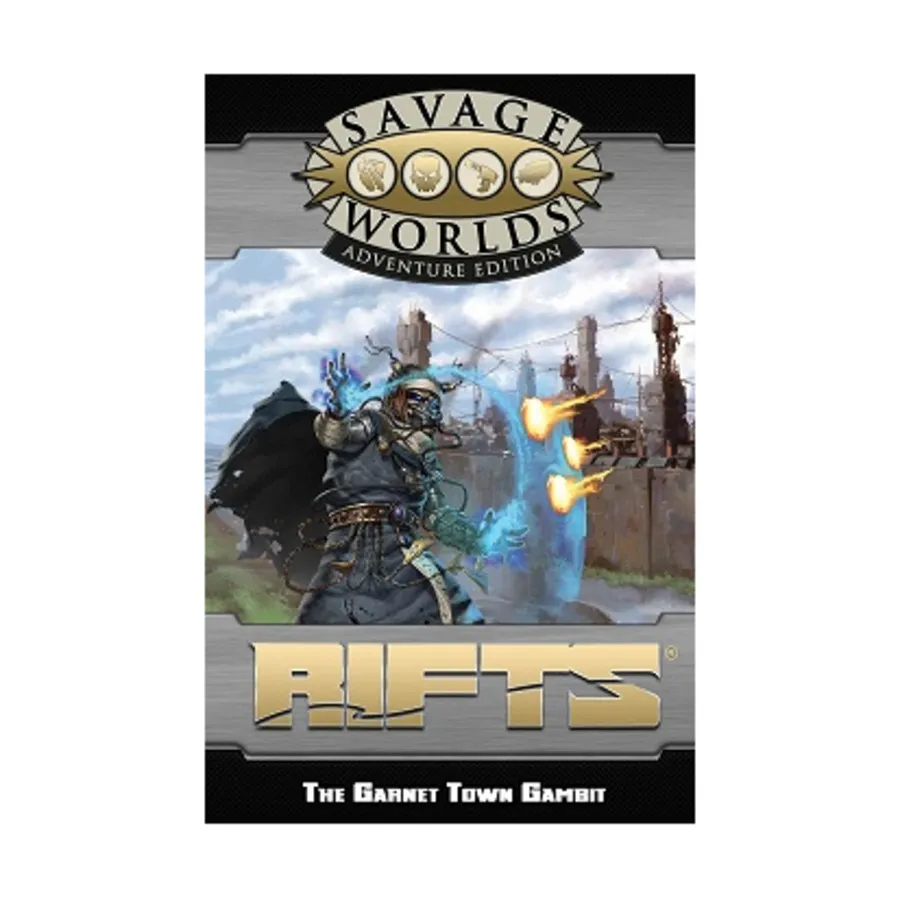 

Экран GM Savage Rifts с Gambit Adventure в Garnet Town (пересмотренное издание), Rifts - Savage Worlds (Pinnacle)