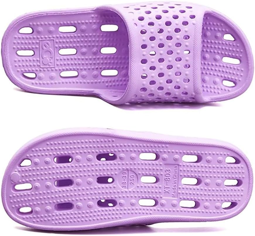

Душевые тапочки Cliont для женщин и мужчин, шлепанцы для душа, для бассейна, нескользящие, для ванной, летние пляжные обувь, фиолетовый