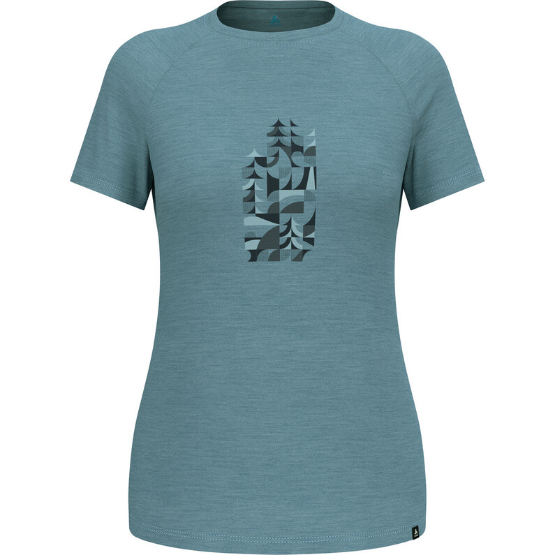 

Женская футболка из мериноса Tencel 130 Heritage Odlo, синий