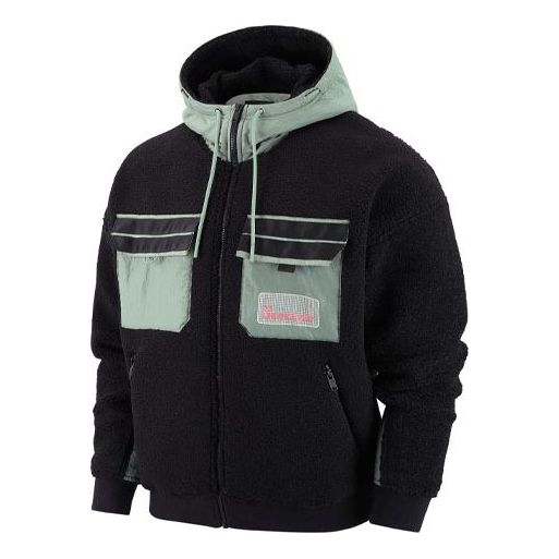 

Куртка Air Jordan Splicing polar fleece Hooded Jacket Black DQ0385-010