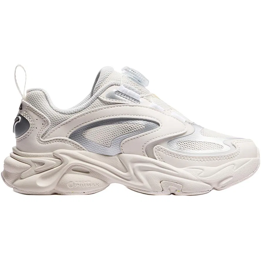 Кроссовки для бега Heritage FHT Textile, Synthetic Leather Rebound Breathable Support Low top Milk White Kids' FILA KIDS — фото 3