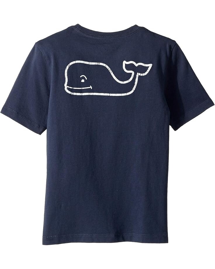 Толстовка Vineyard Vines Kids Short Sleeve Vintage Whale Pocket T-Shirt, цвет Blue Blazer — фото 2