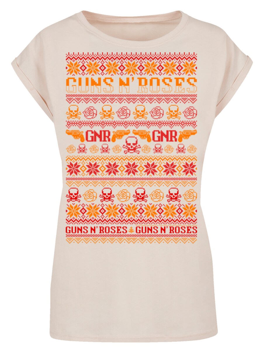 

Рубашка F4NT4STIC Guns And Roses Christmas, песочный