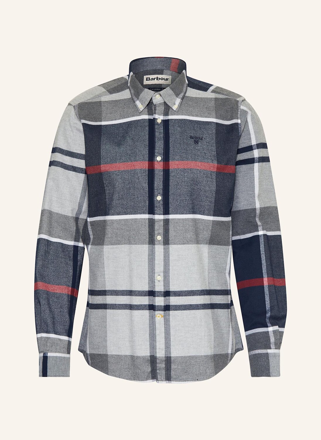 

Фланелевая рубашка Iceloch индивидуального кроя Barbour, синий