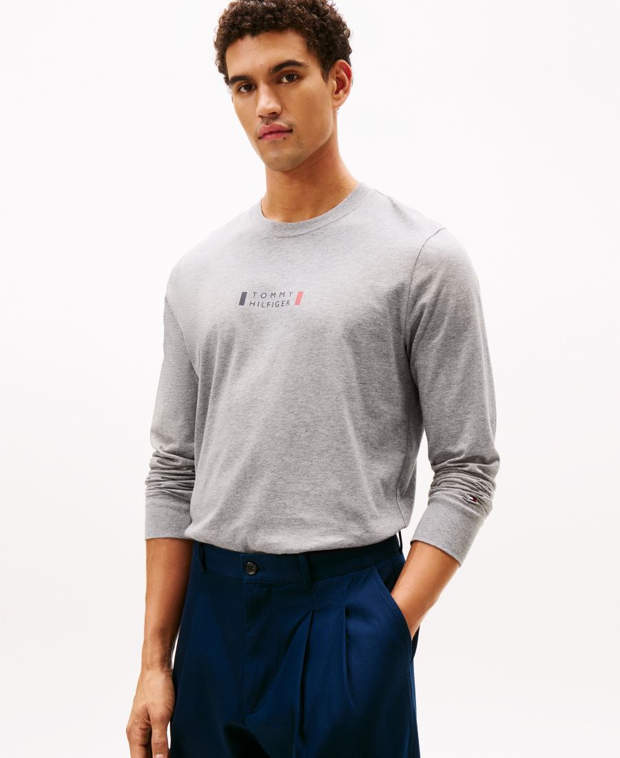 

Мужская футболка с длинными рукавами Brand Love Tommy Hilfiger, Medium Gray Heather