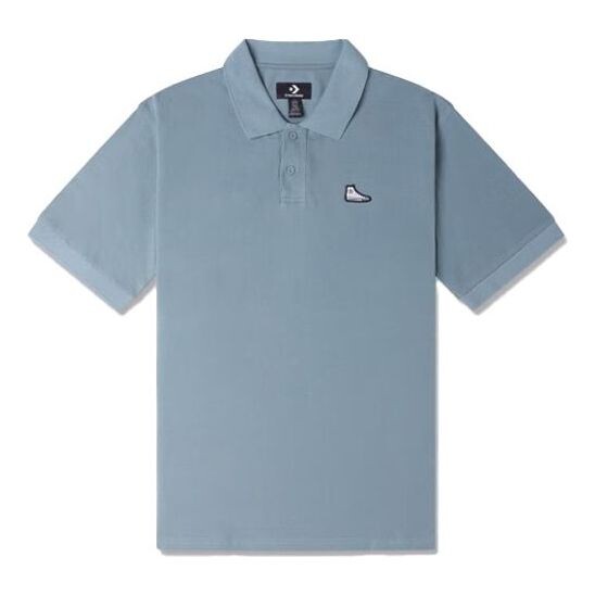 

Рубашка поло shoe patch polo shirt 'light blue' Converse, голубой