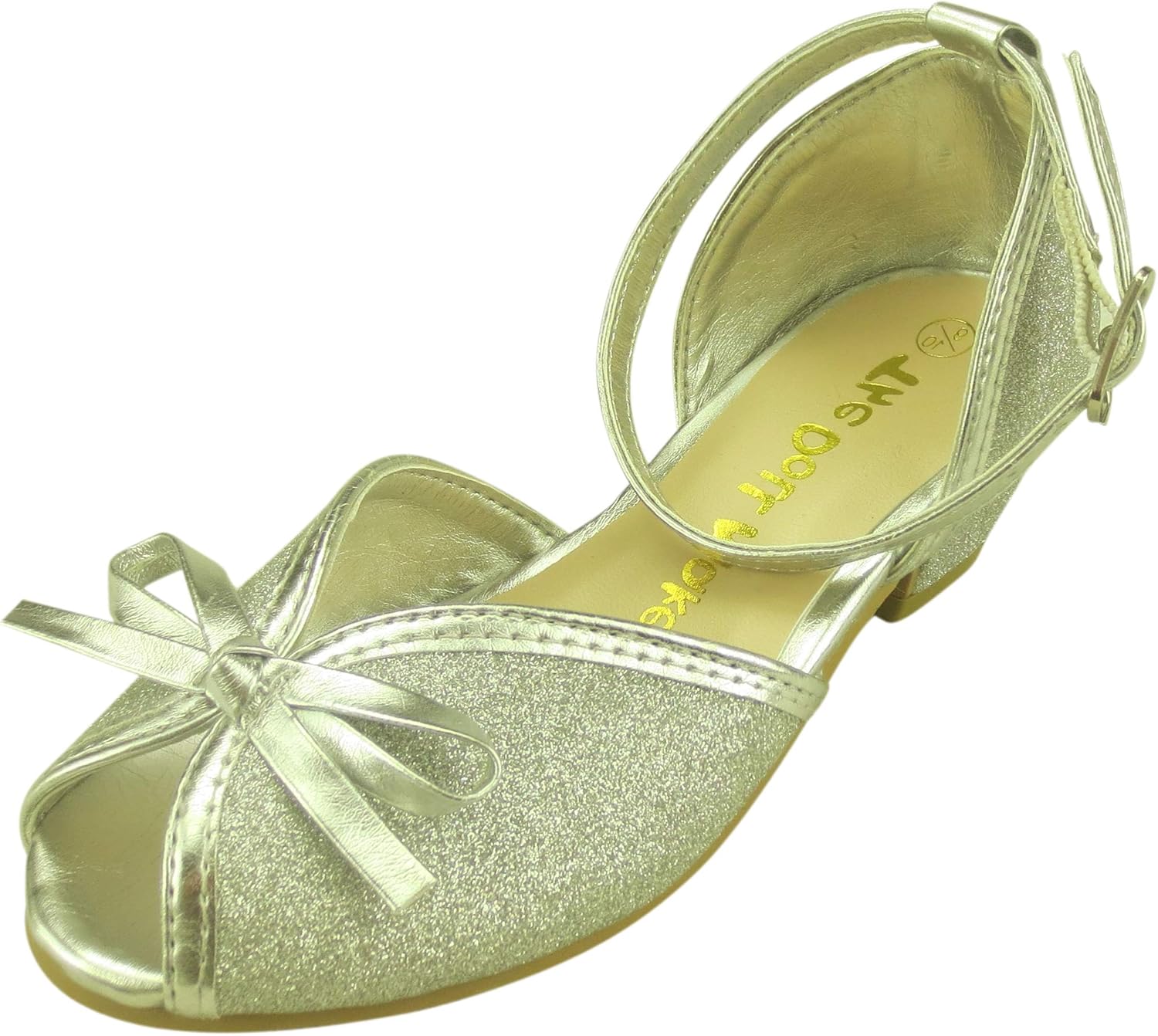 

Туфли для девочек The Doll Maker с блестками для малышей/детей младшего возраста/старших детей, Sliver1