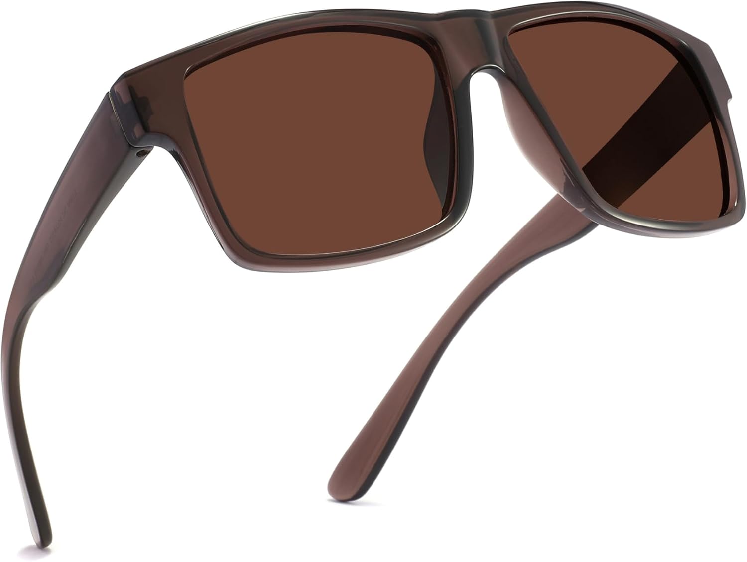 

Солнцезащитные очки XXL размера, очень большие, квадратные, 157 мм, поляризованные, для мужчин с большой широкой головой, TR90, легкие, UV400 PRIVEL, Glossy Black Olive | Polarized Brown