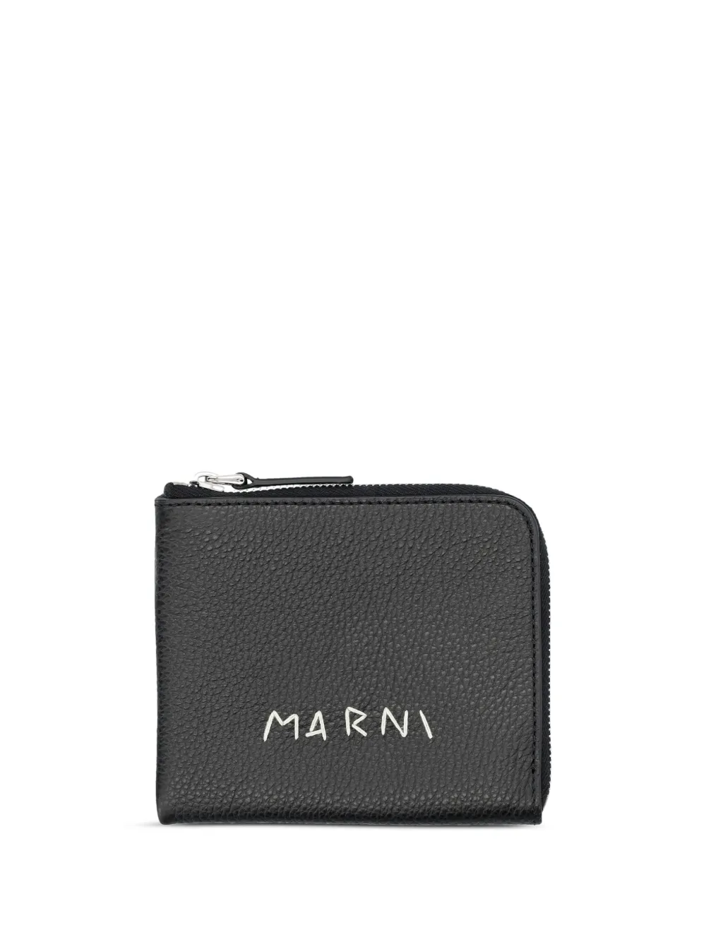 

Кошелек на молнии с логотипом Marni, черный