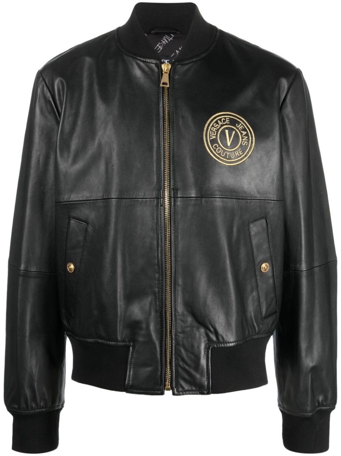 

Куртка с вышитым логотипом Versace Jeans Couture, черный