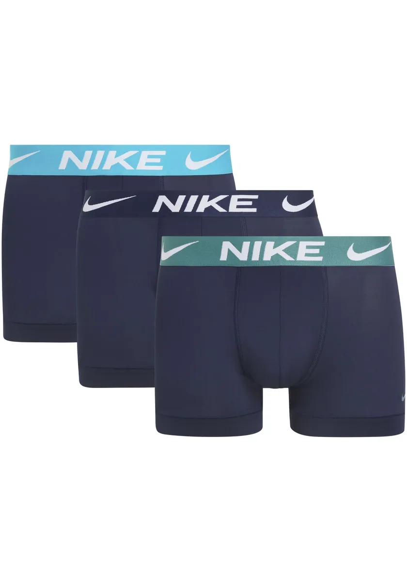 

NIKE Underwear Trunk (упаковка, 3 шт.), с контрастной фирменной этикеткой, цвет Obsidn-Dsty Ccts/Bicstal/Obsidn