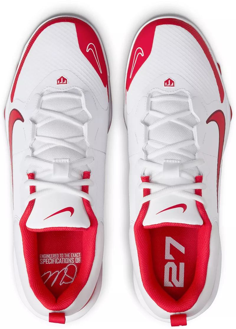 Мужские бейсбольные бутсы Nike Force Trout 9 Pro MCS, белый/красный — фото 2