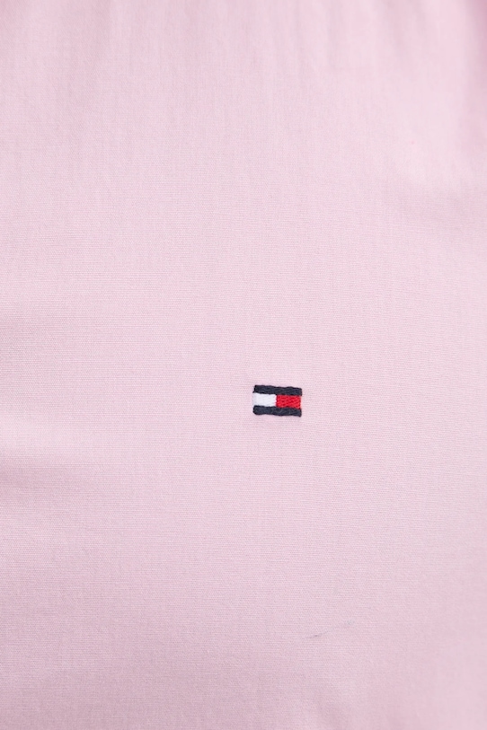 Хлопковая рубашка Tommy Hilfiger, розовый — фото 2