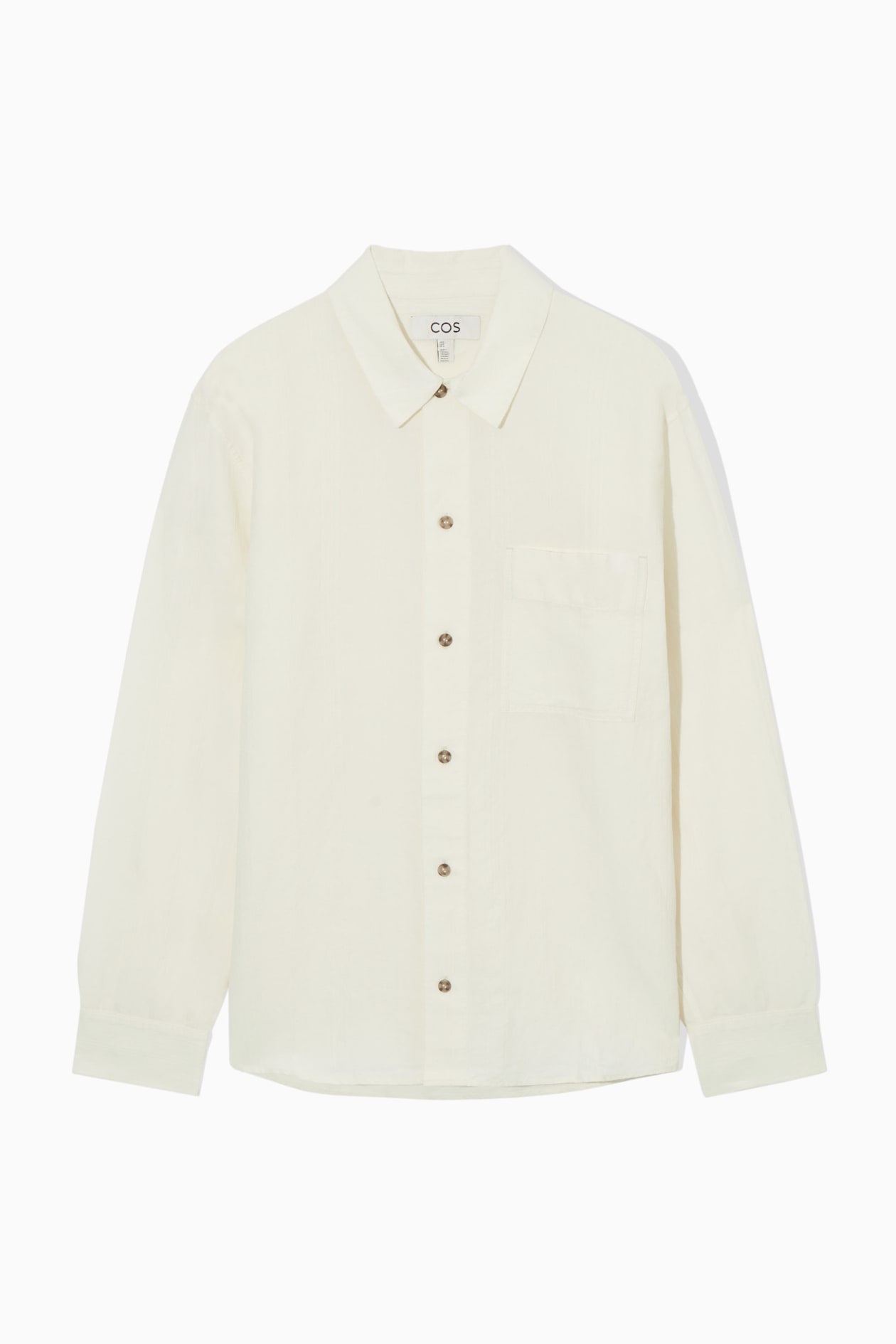 

Рубашка из смесового льна-relaxed fit COS, белый