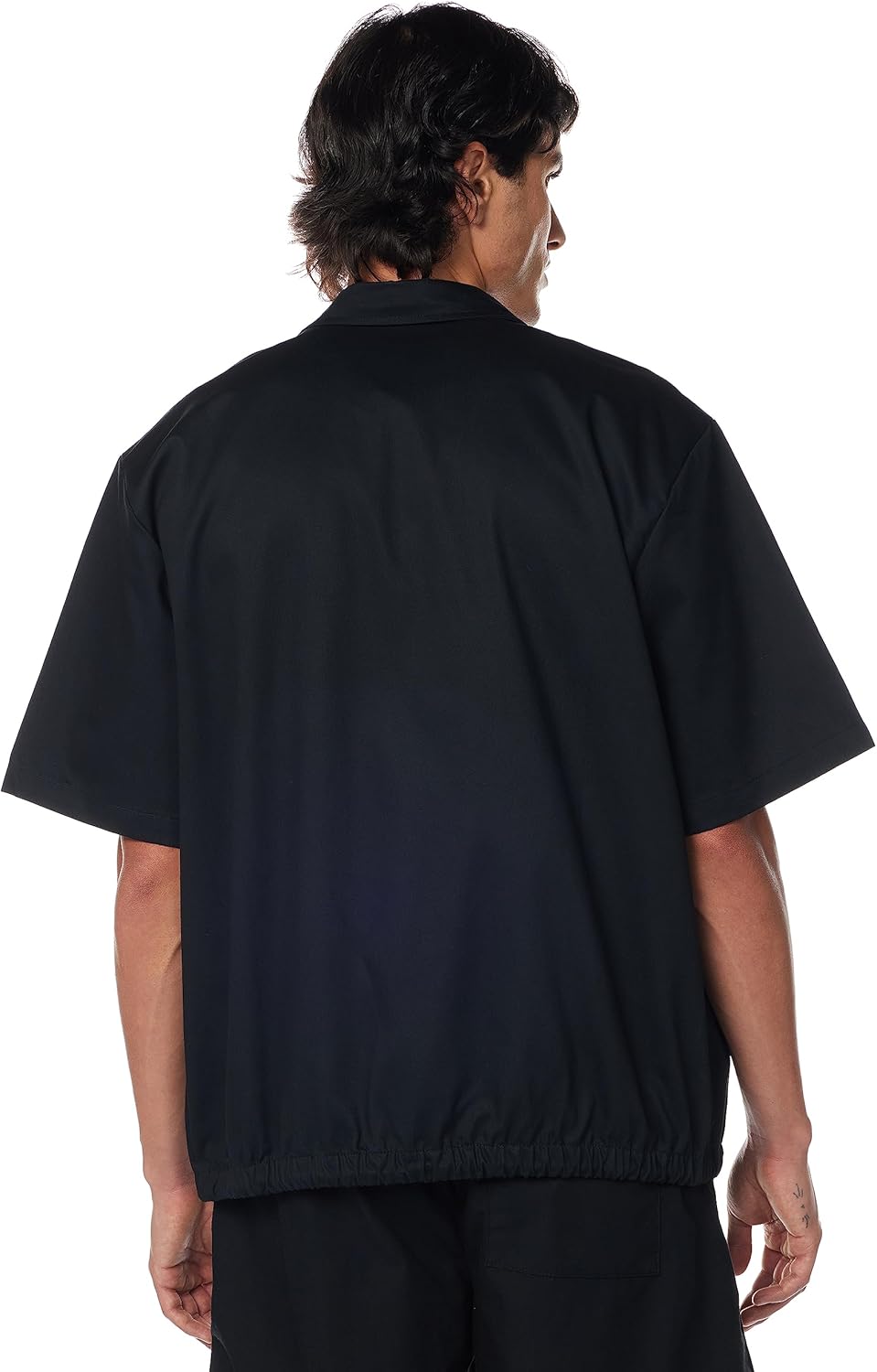 Мужская рубашка Nike Club на пуговицах с коротким рукавом, Black — фото 3